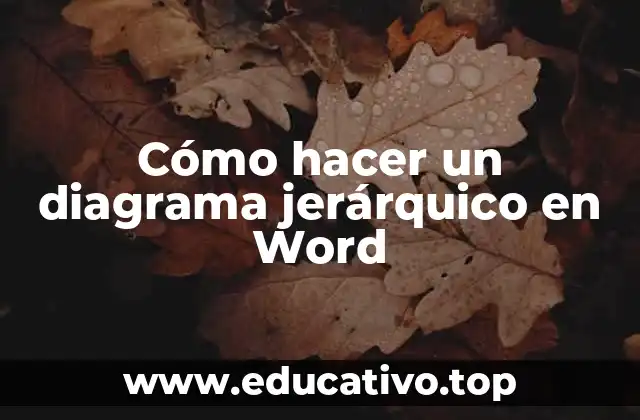 Cómo hacer un diagrama jerárquico en Word