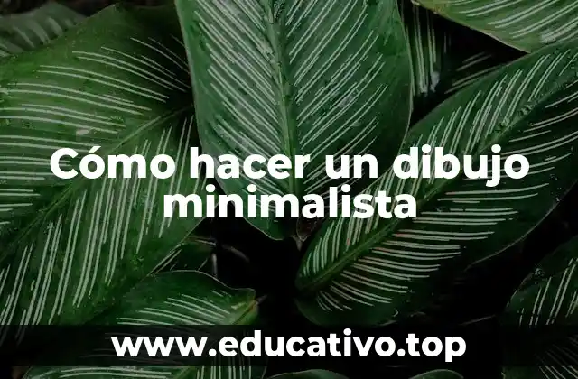 Cómo hacer un dibujo minimalista