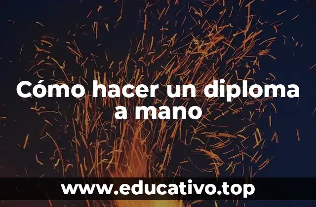 Cómo hacer un diploma a mano
