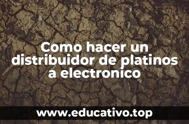 Como hacer un distribuidor de platinos a electronico