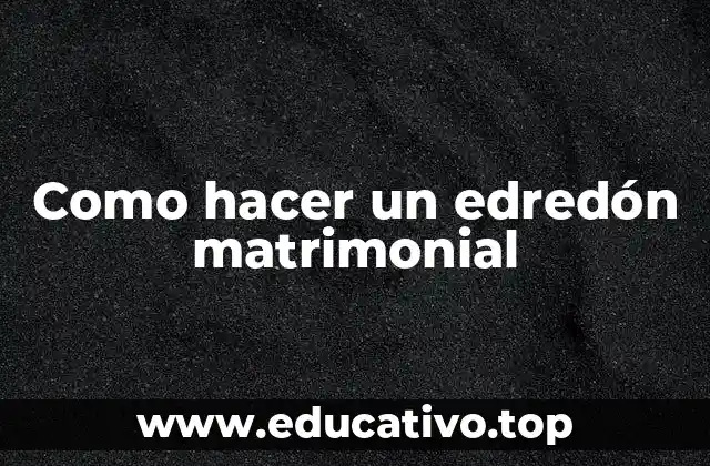 Como hacer un edredón matrimonial