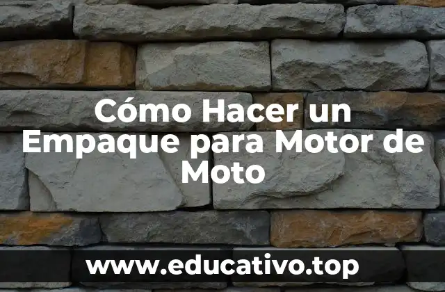 Cómo Hacer un Empaque para Motor de Moto