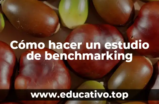 Cómo hacer un estudio de benchmarking