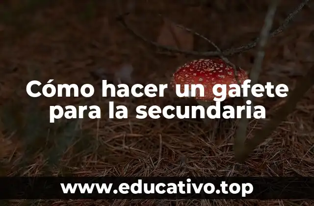 Cómo hacer un gafete para la secundaria