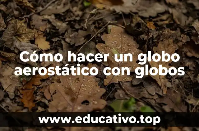 Cómo hacer un globo aerostático con globos