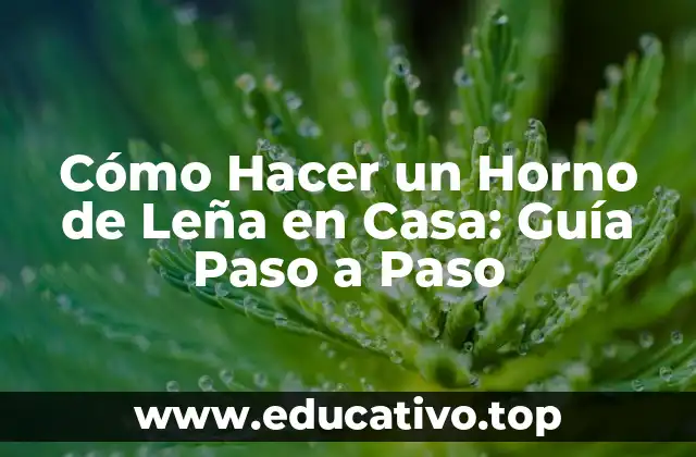 Cómo Hacer un Horno de Leña en Casa: Guía Paso a Paso