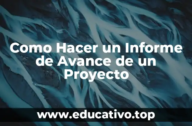 Como Hacer un Informe de Avance de un Proyecto