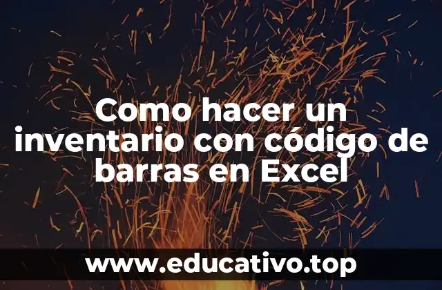 Como hacer un inventario con código de barras en Excel