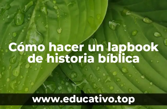 Cómo hacer un lapbook de historia bíblica