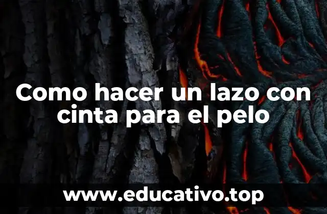 Como hacer un lazo con cinta para el pelo