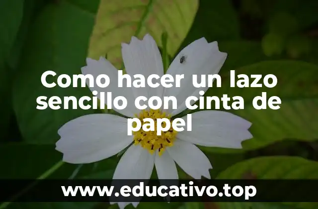 Como hacer un lazo sencillo con cinta de papel