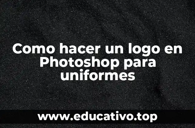 Como hacer un logo en Photoshop para uniformes