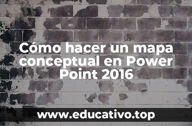 Cómo hacer un mapa conceptual en Power Point 2016