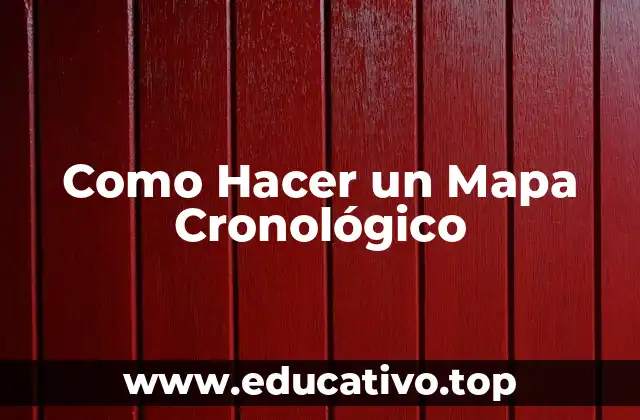 Como Hacer un Mapa Cronológico