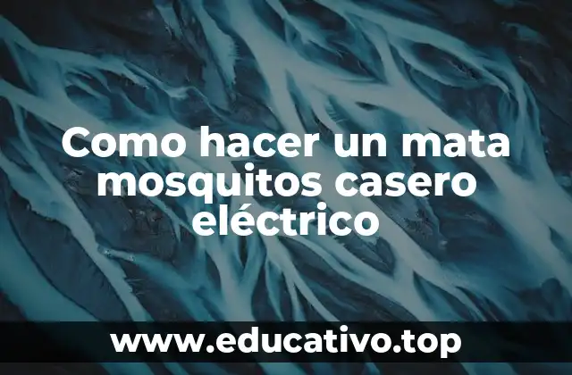 Como hacer un mata mosquitos casero eléctrico