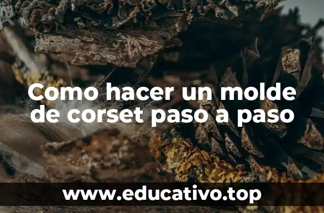 Como hacer un molde de corset paso a paso