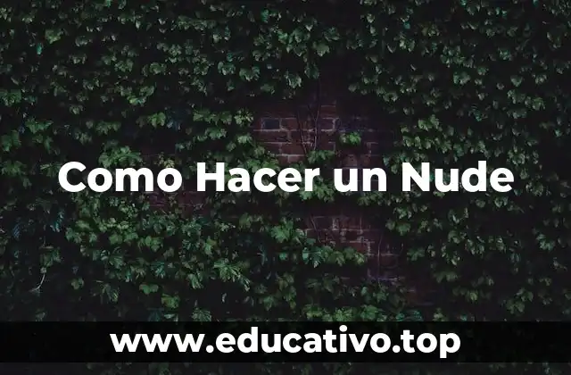 Como Hacer un Nude