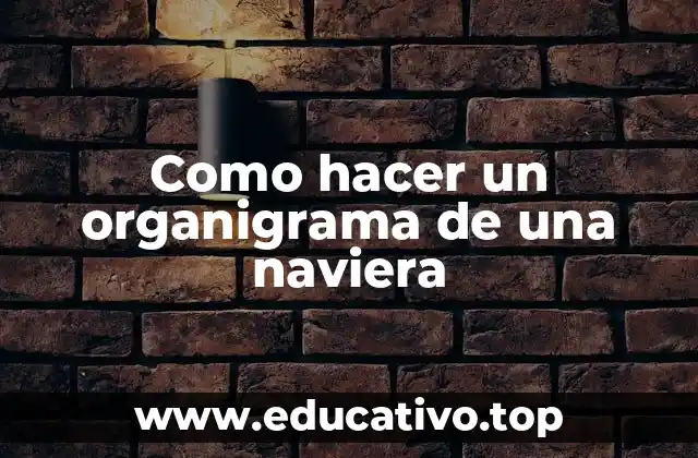 Como hacer un organigrama de una naviera