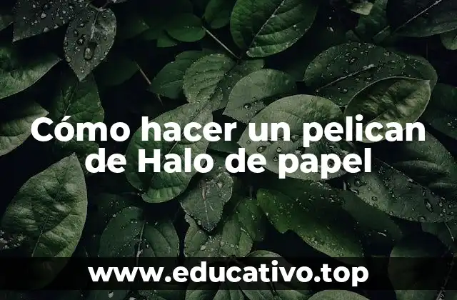 Cómo hacer un pelican de Halo de papel
