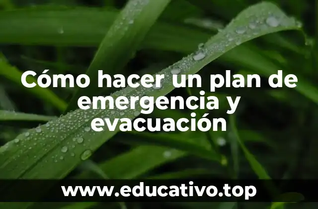 Cómo hacer un plan de emergencia y evacuación