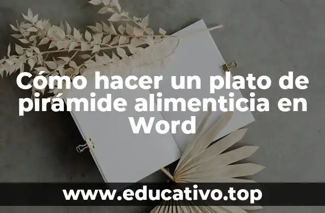 Cómo hacer un plato de pirámide alimenticia en Word