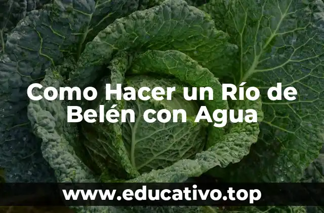 Como Hacer un Río de Belén con Agua