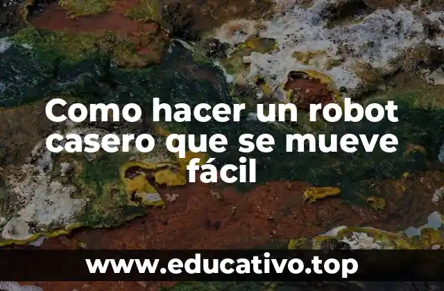 Como hacer un robot casero que se mueve fácil