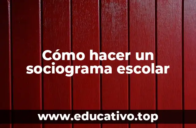 Cómo hacer un sociograma escolar