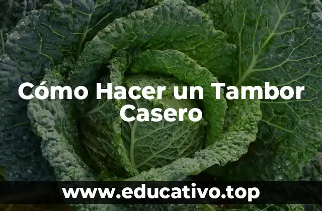 Cómo Hacer un Tambor Casero