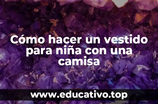 Cómo hacer un vestido para niña con una camisa