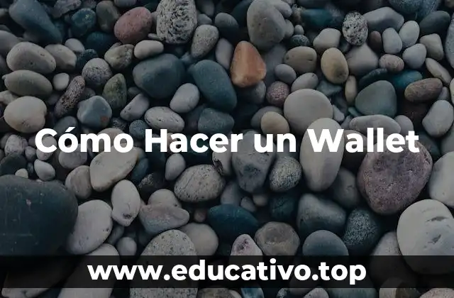 Cómo Hacer un Wallet