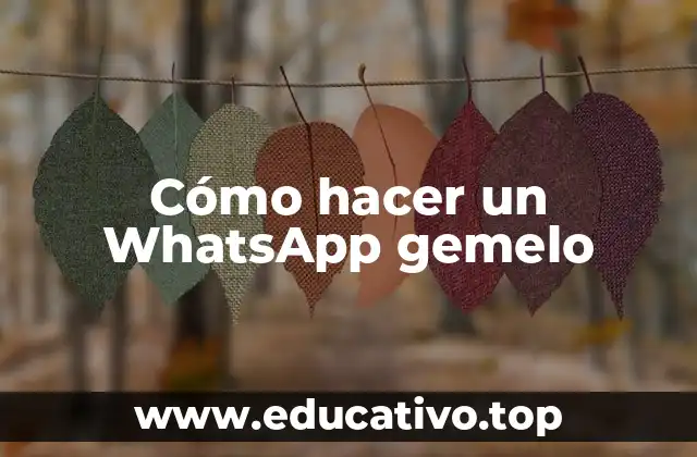 Cómo hacer un WhatsApp gemelo