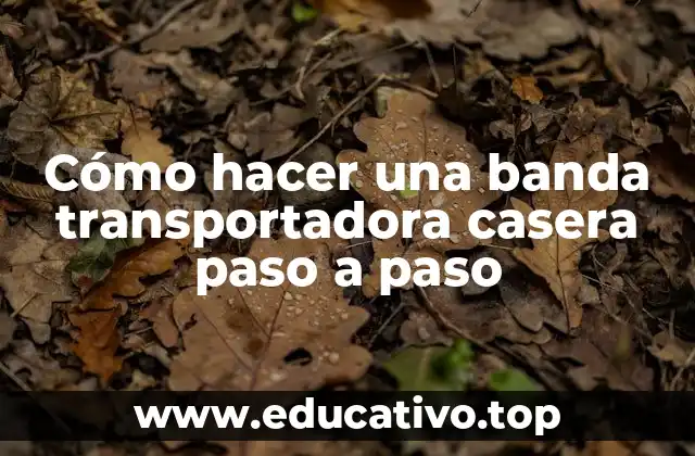 Cómo hacer una banda transportadora casera paso a paso