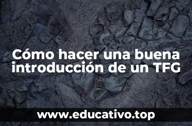 Cómo hacer una buena introducción de un TFG