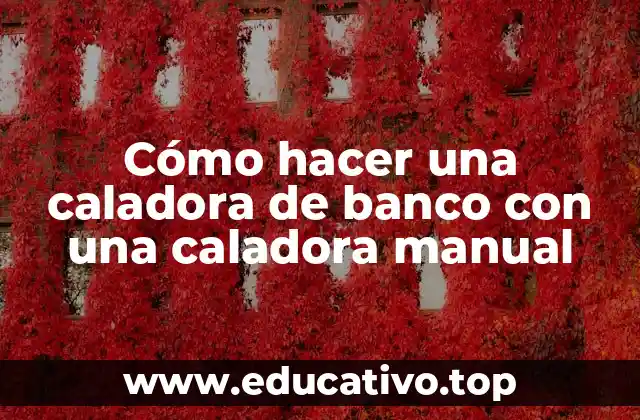 Cómo hacer una caladora de banco con una caladora manual