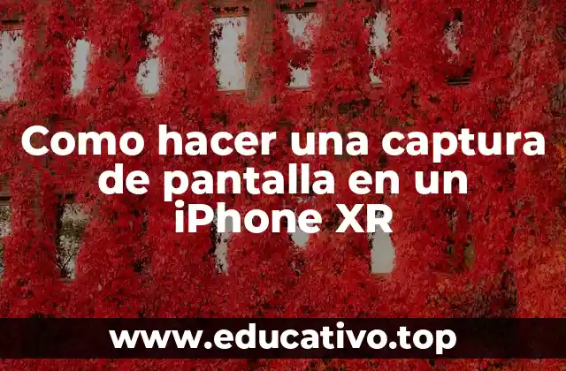 Como hacer una captura de pantalla en un iPhone XR