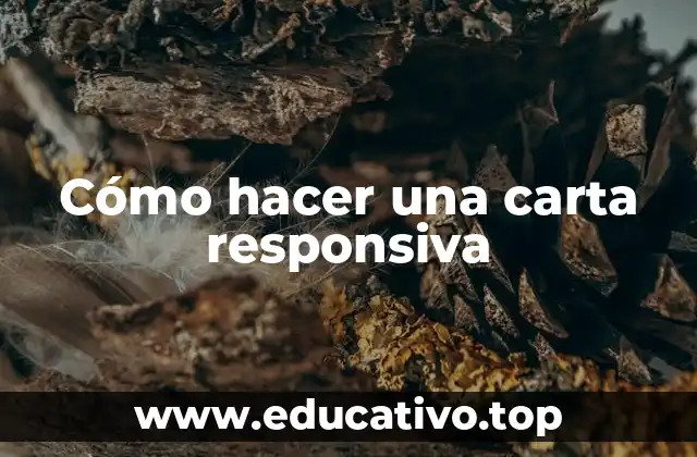 Cómo hacer una carta responsiva