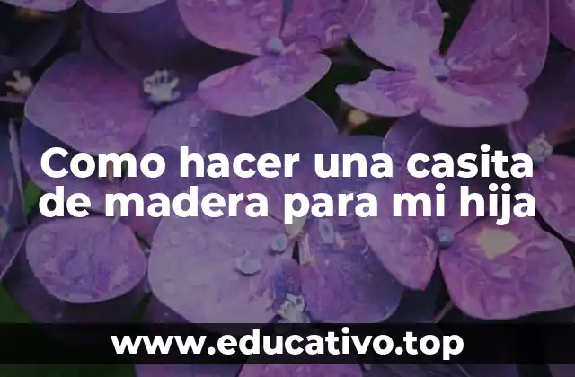 Como hacer una casita de madera para mi hija