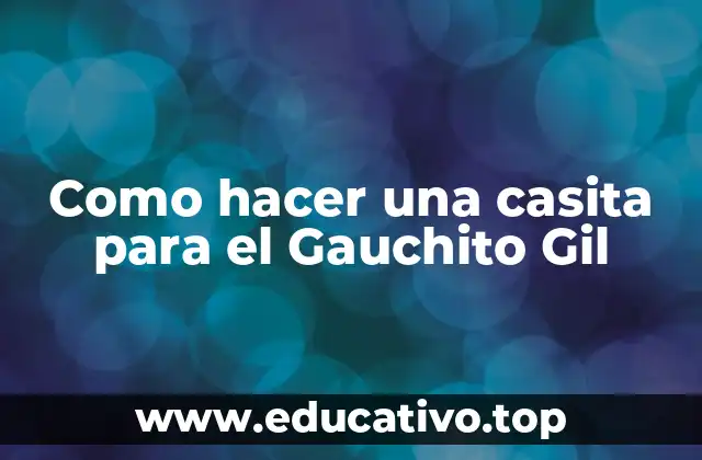 Como hacer una casita para el Gauchito Gil