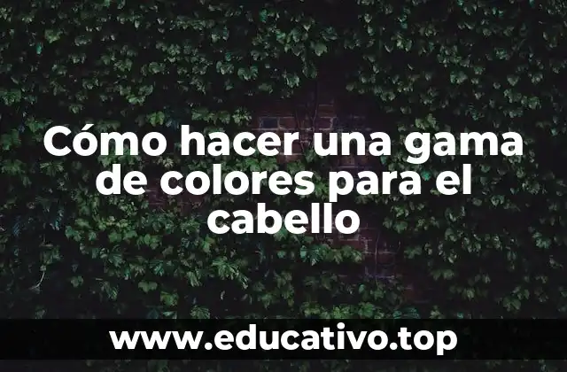 Cómo hacer una gama de colores para el cabello
