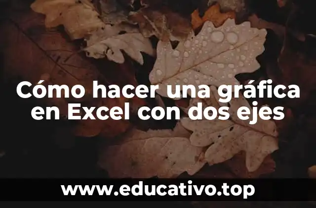 Cómo hacer una gráfica en Excel con dos ejes