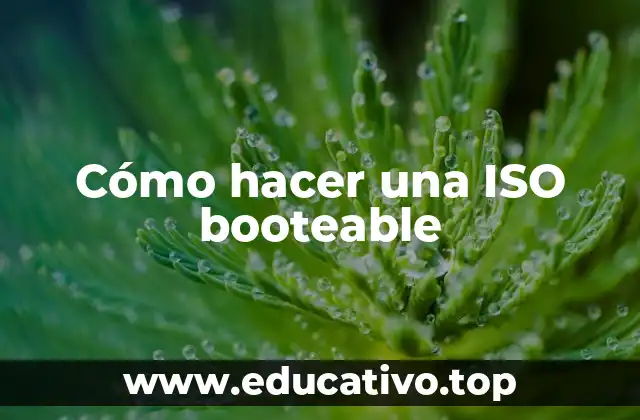 Cómo hacer una ISO booteable