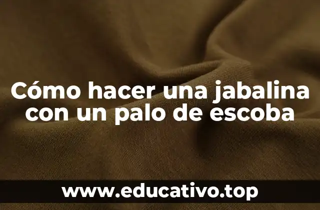 Cómo hacer una jabalina con un palo de escoba