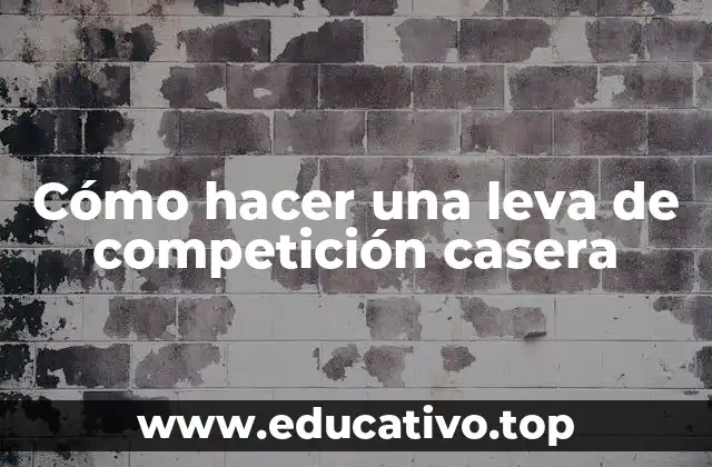 Cómo hacer una leva de competición casera