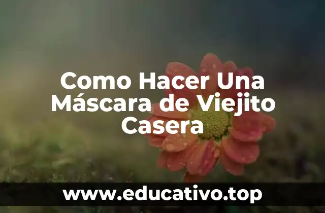Como Hacer Una Máscara de Viejito Casera