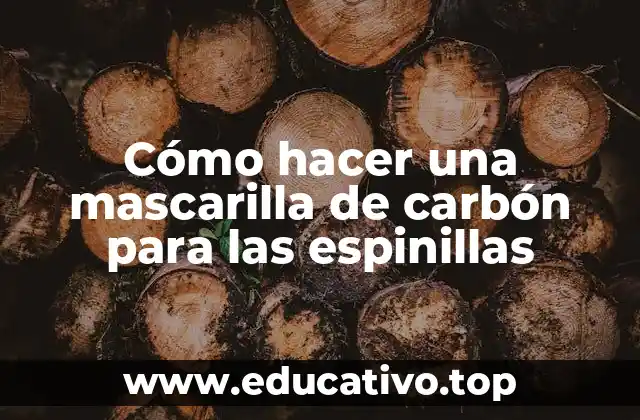 Cómo hacer una mascarilla de carbón para las espinillas