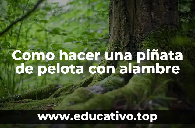 Como hacer una piñata de pelota con alambre