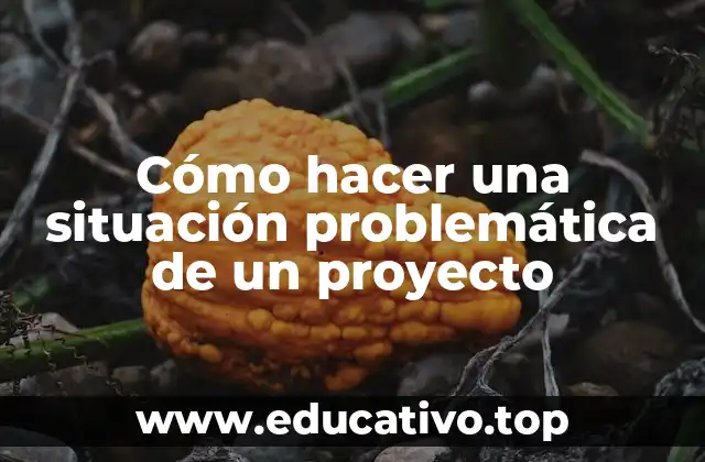 Cómo hacer una situación problemática de un proyecto