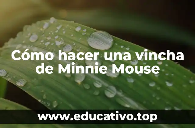 Cómo hacer una vincha de Minnie Mouse