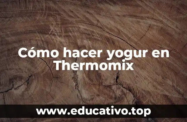 Cómo hacer yogur en Thermomix